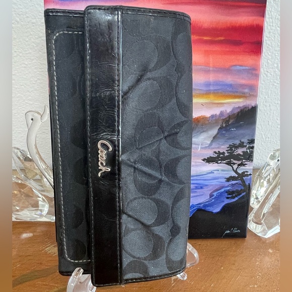 Coach black continental wallet - Picture 9 of 15
